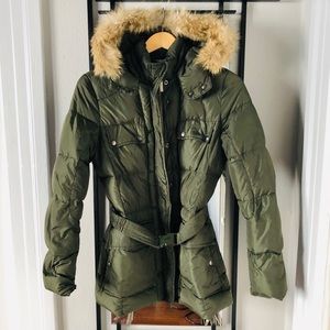 ADD down jacket with coyote fur